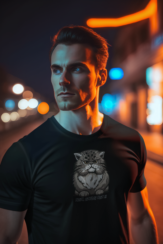 "Die mürrische Katze" lustiges Tier kult Shirt für Männer