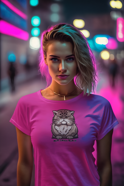 "Die mürrische Katze" lustiges Tier kult Shirt für Frauen