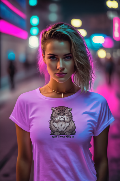 "Die mürrische Katze" lustiges Tier kult Shirt für Frauen