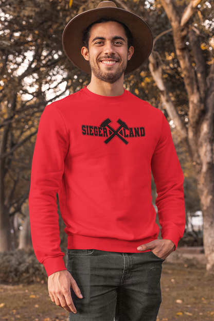 "SIEGERLAND" mit Schägel Eisen  Bergbau  Männer - unisex Sweatshirt 57-Line