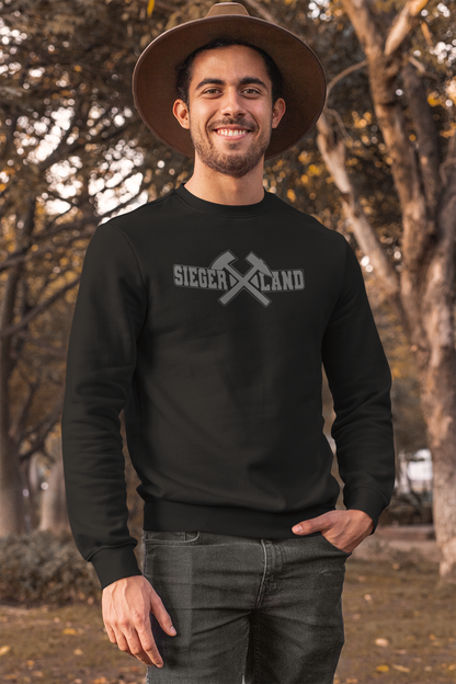 "SIEGERLAND" mit Schägel Eisen  Bergbau  Männer - unisex Sweatshirt 57-Line