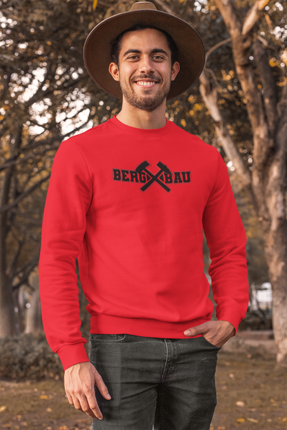 "Bergbau" mit Schlägel und Eisen Bergbau Männer unisex Sweatshirt Pullover Sweeter