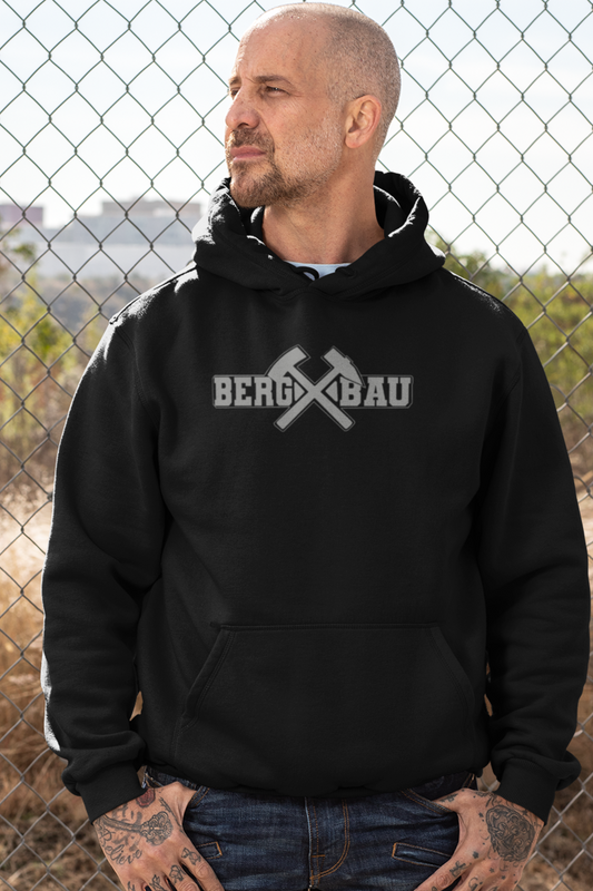 "Bergbau" mit Schlägel und Eisen Bergbau Männer unisex Hoodie Kaputzenpullover