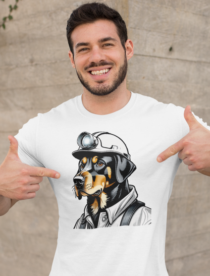 Grubenhund Charly Bergbau Tier Shirt für Männer