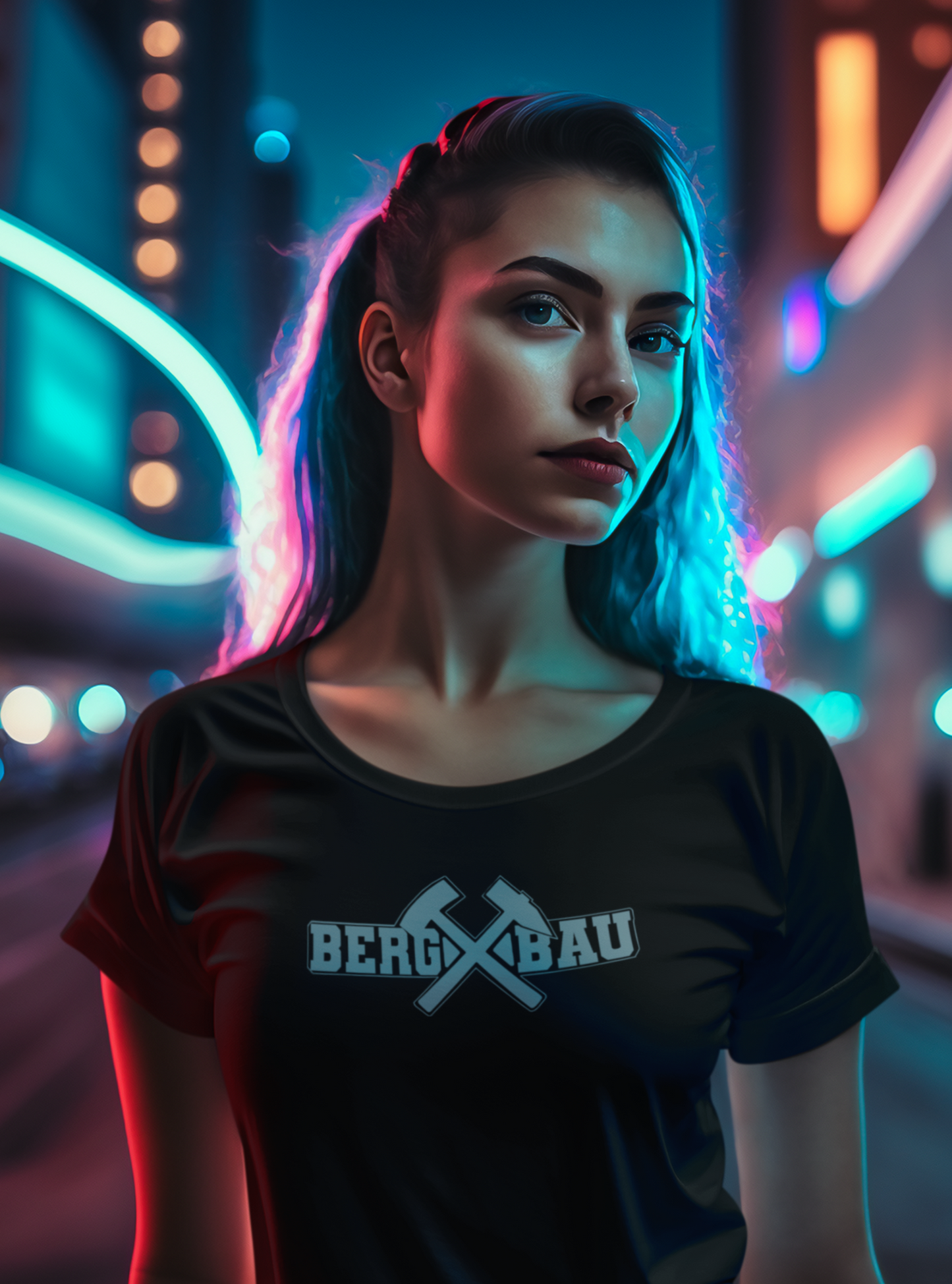 "Bergbau" mit Schlägel und Eisen Bergbau Frauen Shirt