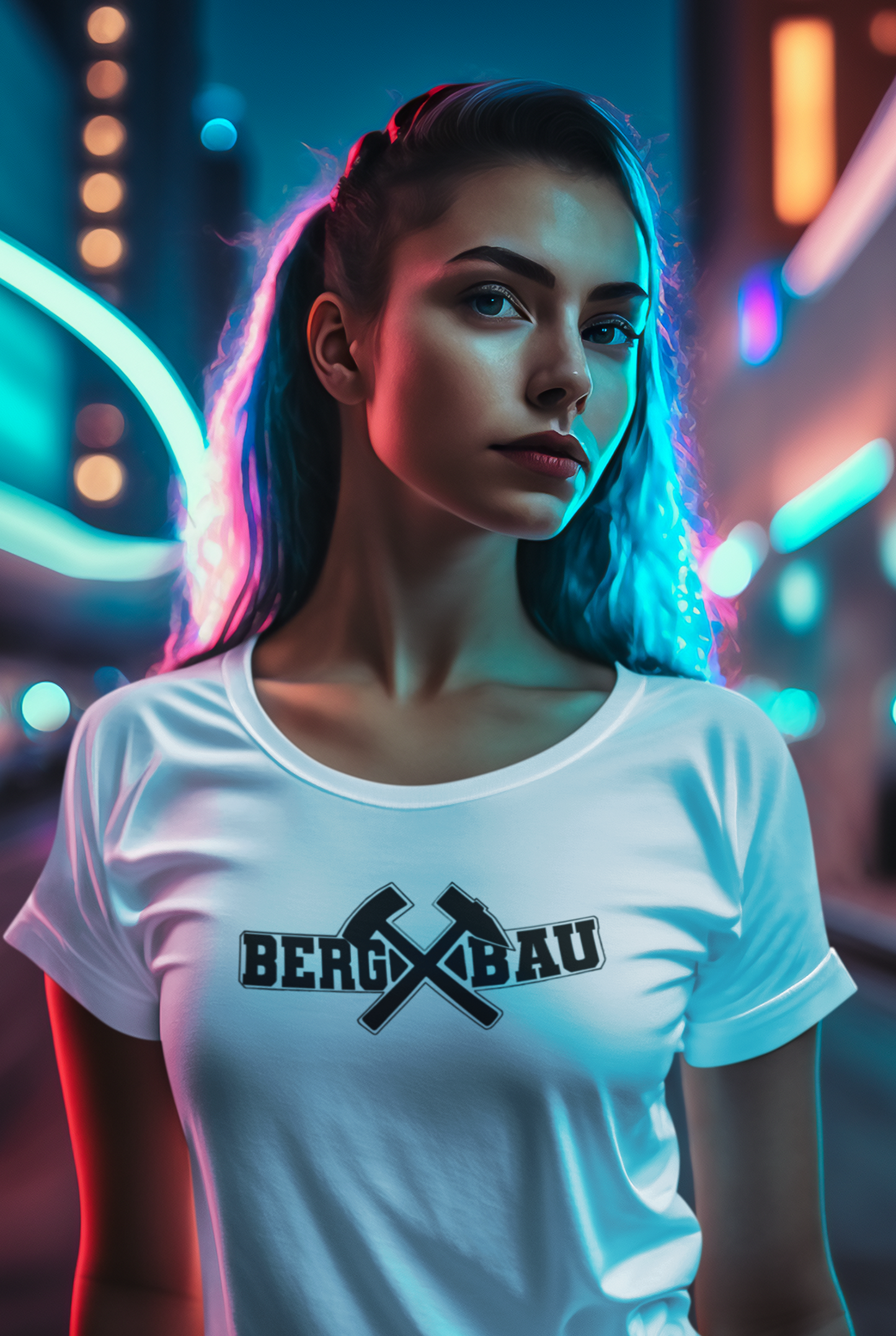 "Bergbau" mit Schlägel und Eisen Bergbau Frauen Shirt