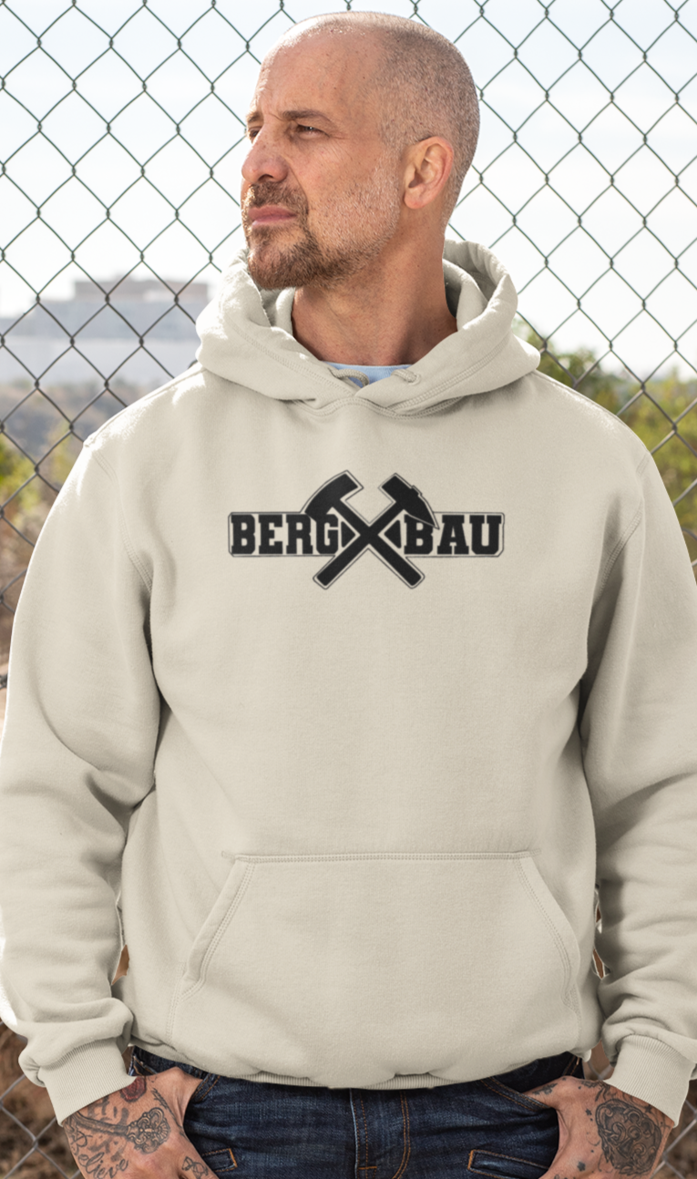 "Bergbau" mit Schlägel und Eisen Bergbau Männer unisex Hoodie Kaputzenpullover