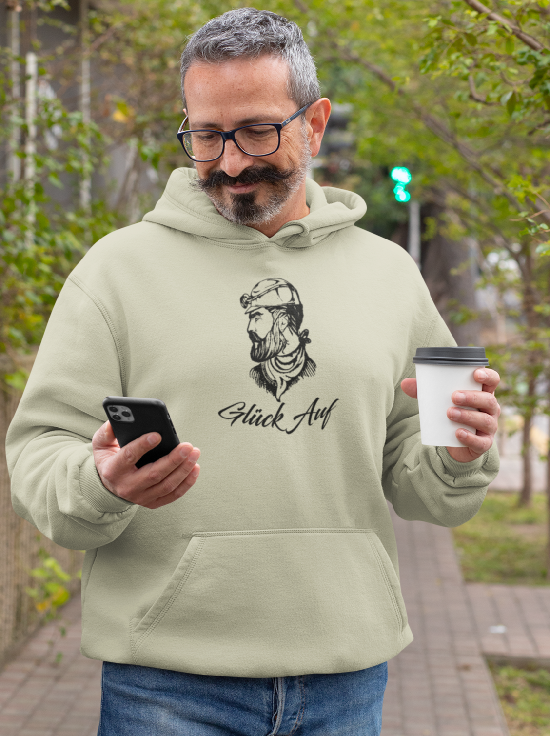 GLÜCK AUF "TOBI" der Bergmann Bergbau Hommage Männer Hoodie